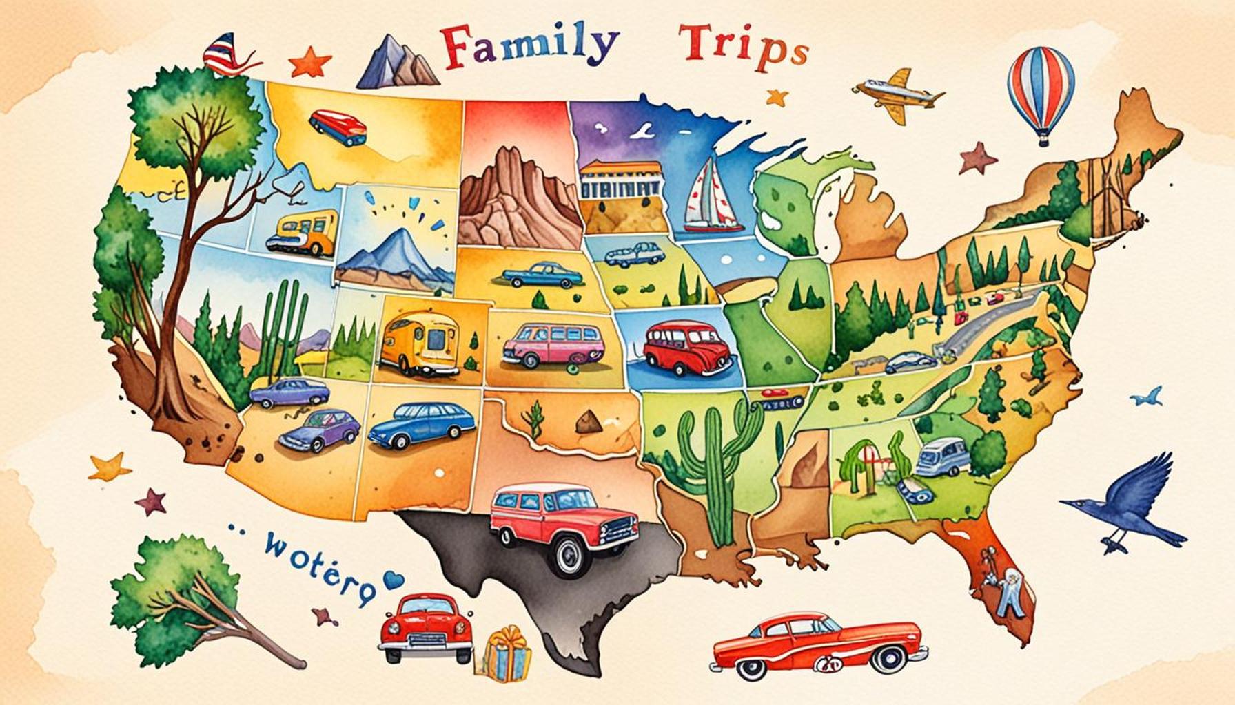 Family Car Trips: Unmissable Itineraries to Explore the USA Together